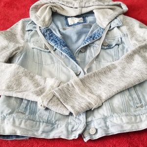 Denim Jacket with Hood